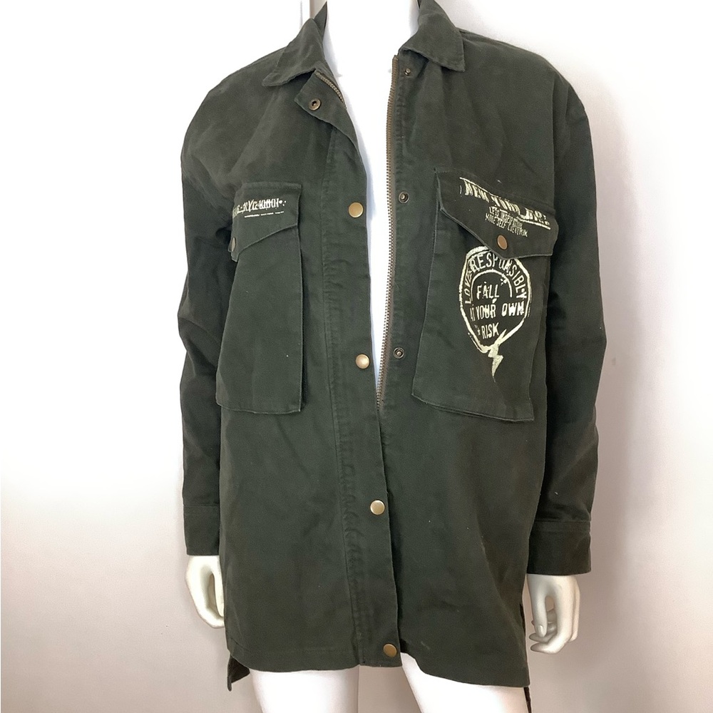 Forever 21 Olive Military Jacket Unisex